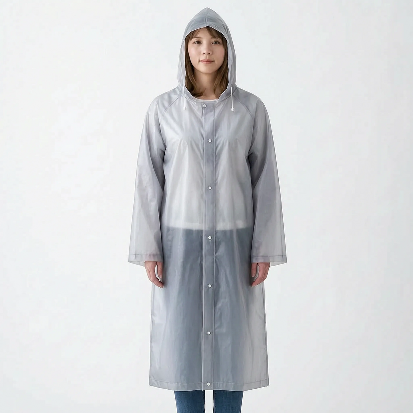 Clear Hooded Raincoat