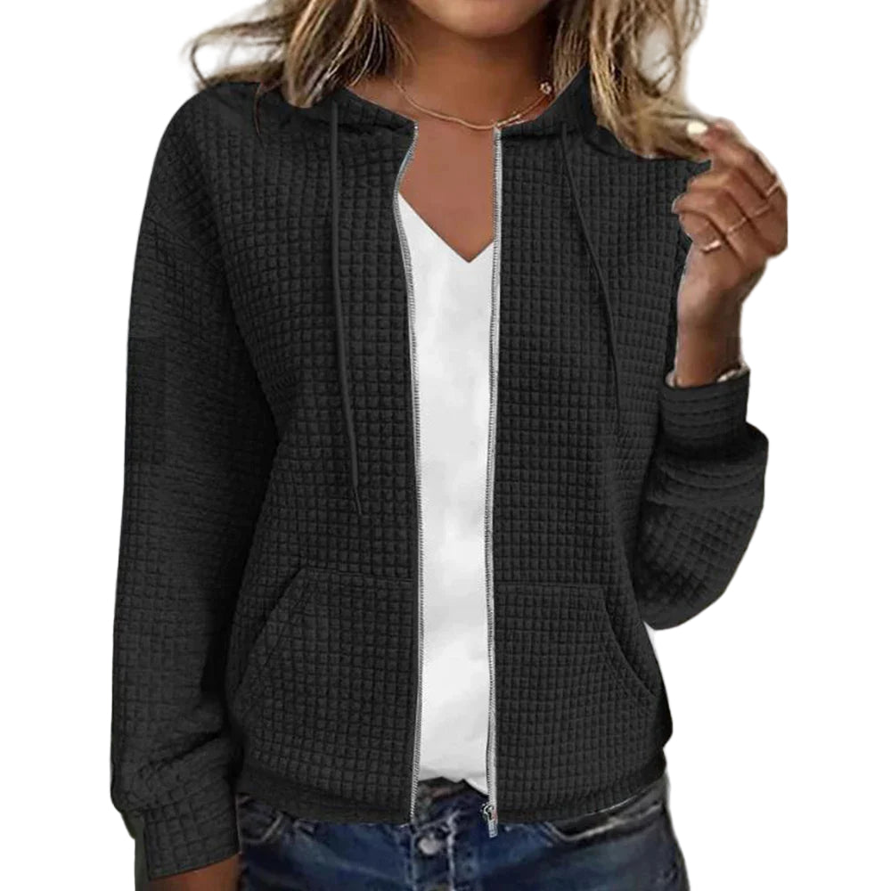 Comfortable Women's Plaid Pattern Jacket