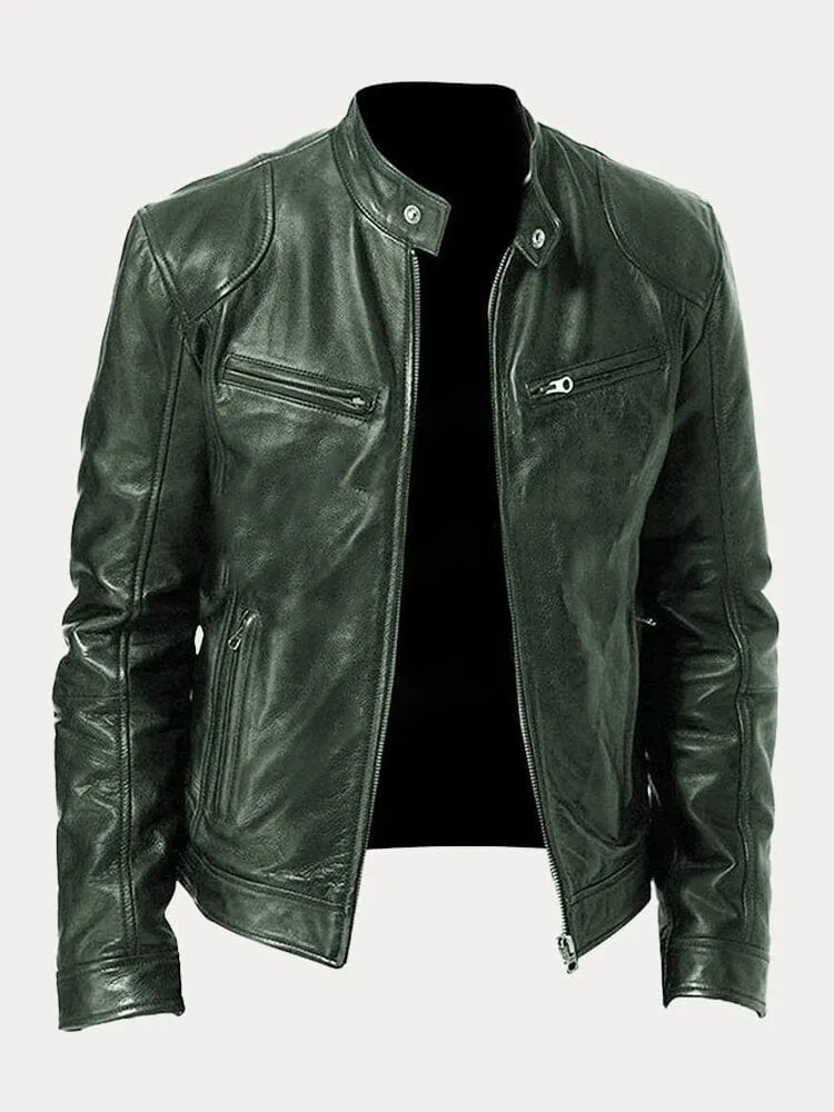 Men's Jacket with Lining, Pockets, and Adjustable Cuffs – Casual and Everyday Jacket