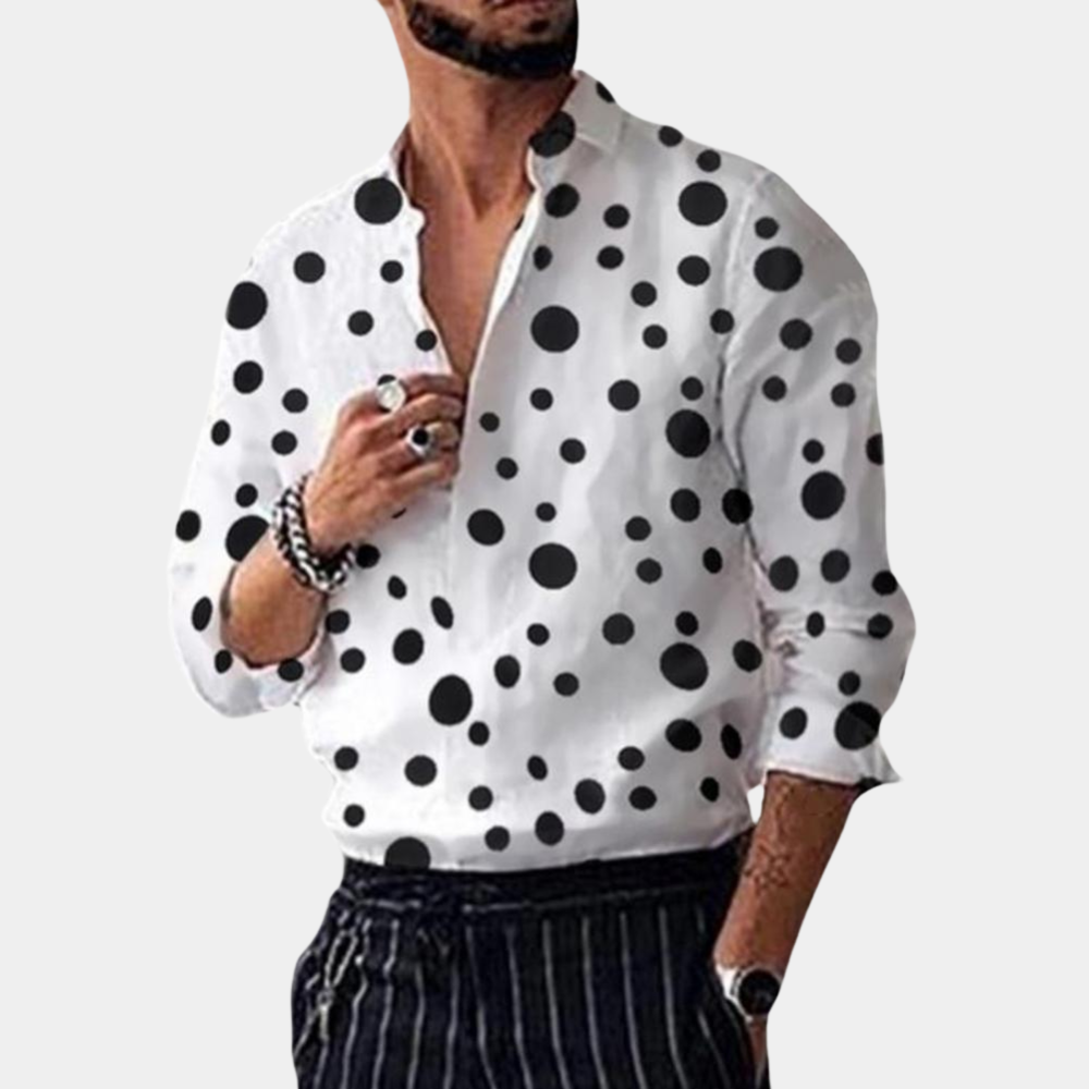 Men's Polka Dot Casual Shirt