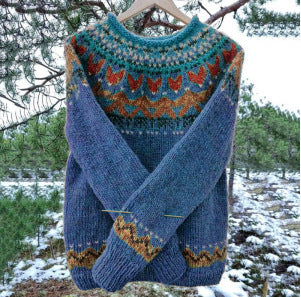 Men's Vintage Knit Sweater - Classic Crew Neck