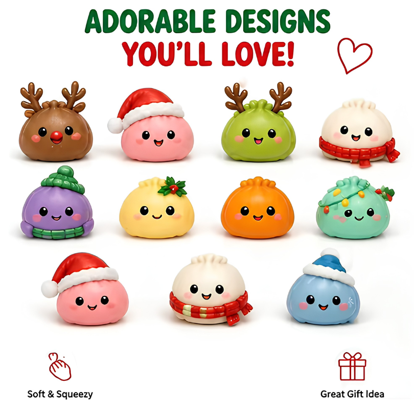 Mini Dumpling Squishy Surprise Christmas Advent Calendar