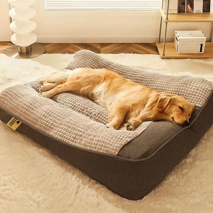Orthopedic Dog Bed with Head Pillow