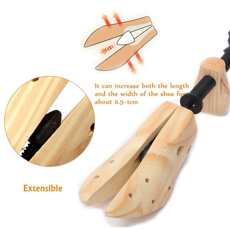 Professional Shoe Stretcher | Expands Length & Width | with Bunion Plugs