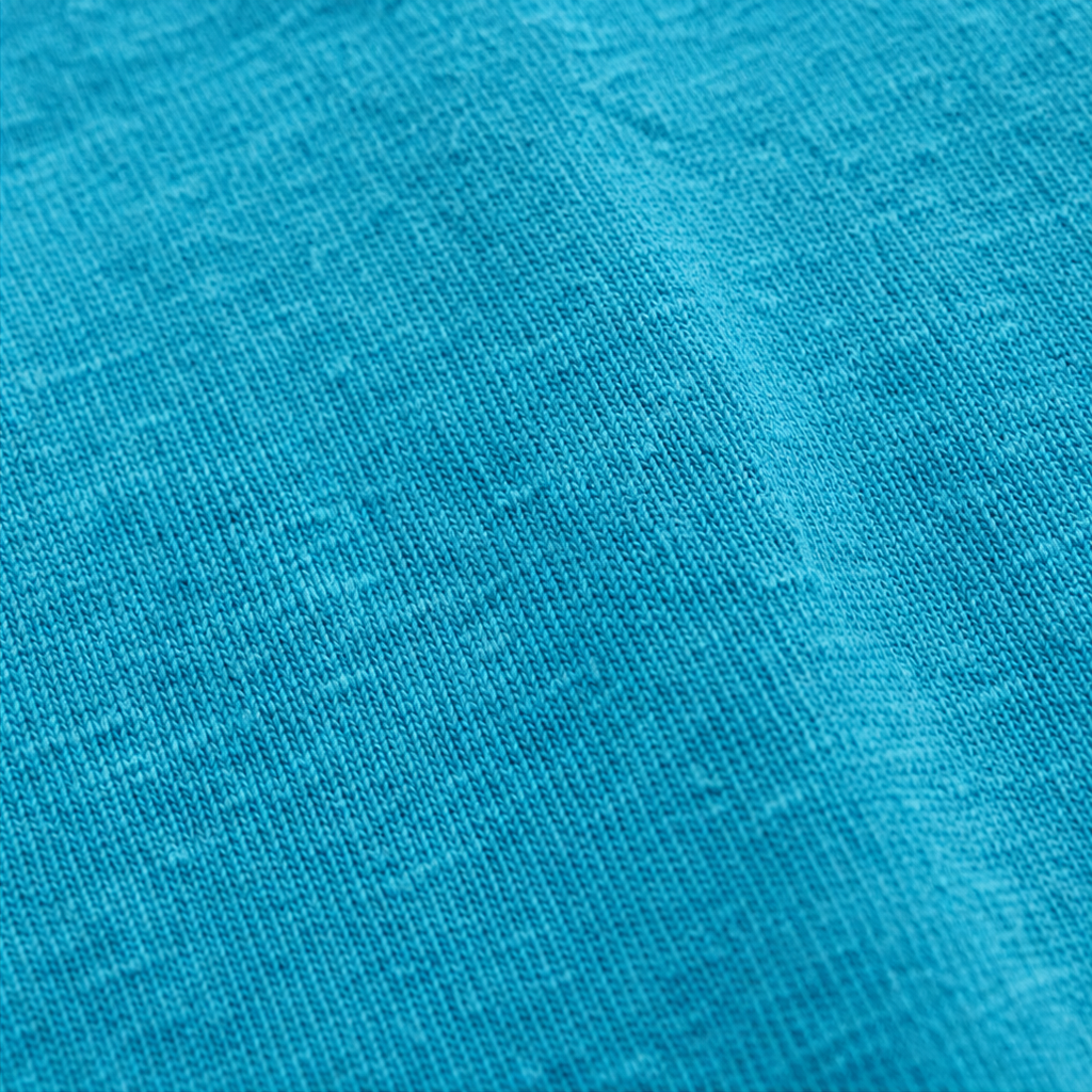 Raw-Hem Garment-Washed V-Neck Sweatshirt
