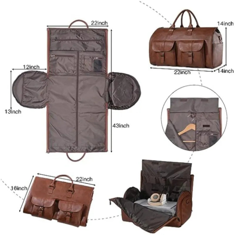 Rynar - 2-in-1 Convertible Bag Anti-Wrinkle