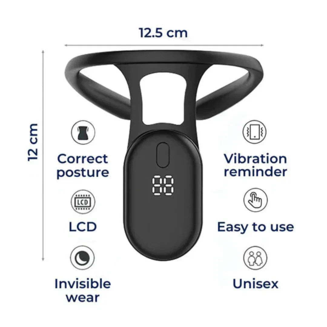 Wearclo | Cervical Spine Traction Neck Support for Posture Correction | Adjustable Neck and Back Posture Corrector | Spine Alignment and Relief | Real Time feedback