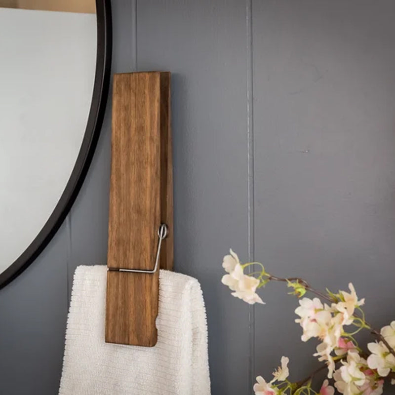 Wearclo | Clothespin Bathroom Towel Holder