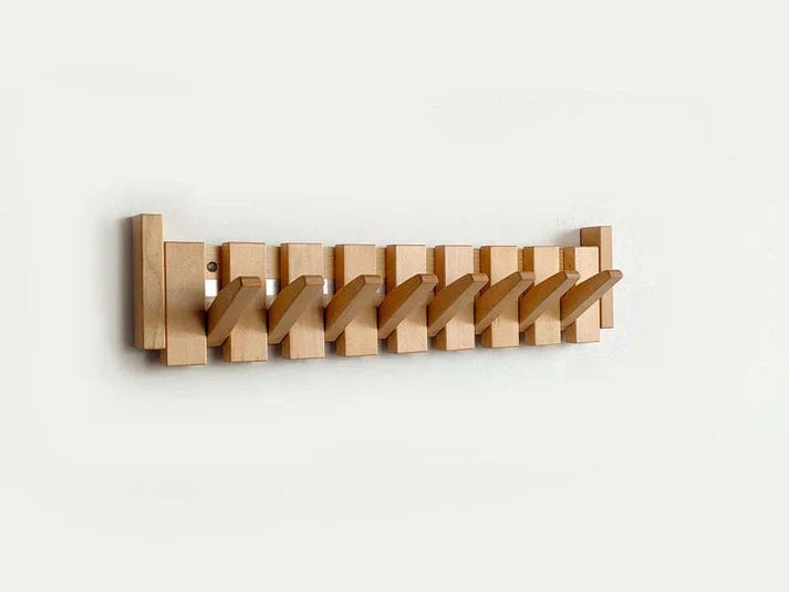 Wearclo | HarmonyCoat Piano Coat Rack | Wall Mounted with Hooks | Solid Wood