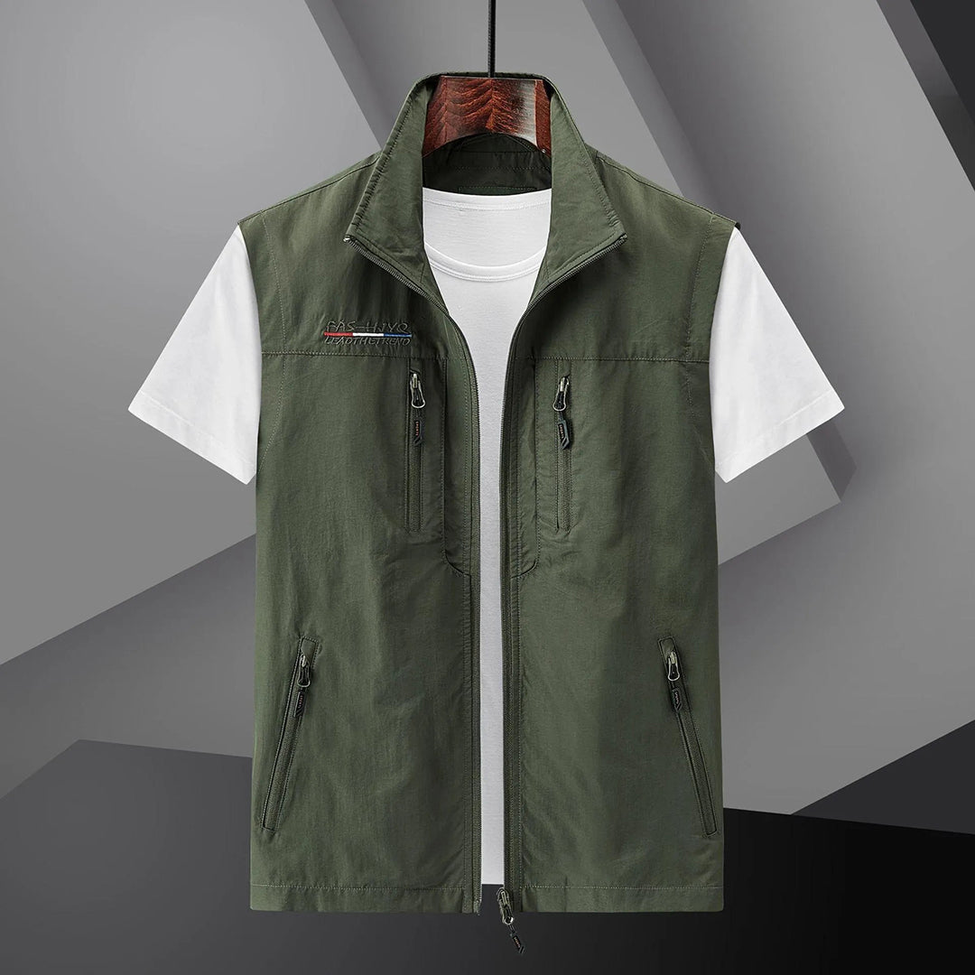Wearclo | Men's Lightweight Utility Vest with Multiple Pockets