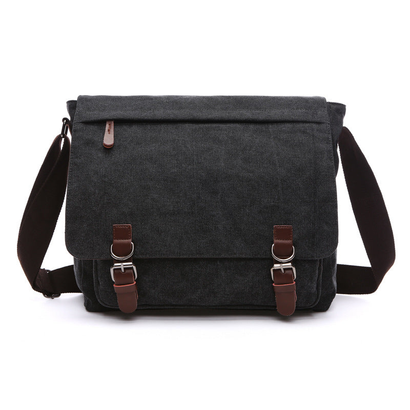 Wearclo | Men's Messenger Bag with Buckle Flap