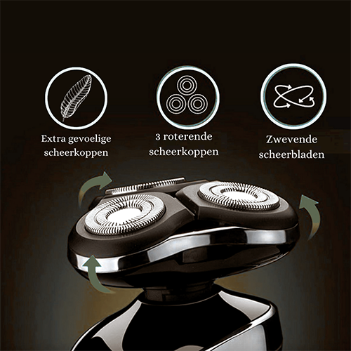 Wearclo | Men's Rechargeable Rotary Shaver for Wet & Dry Use