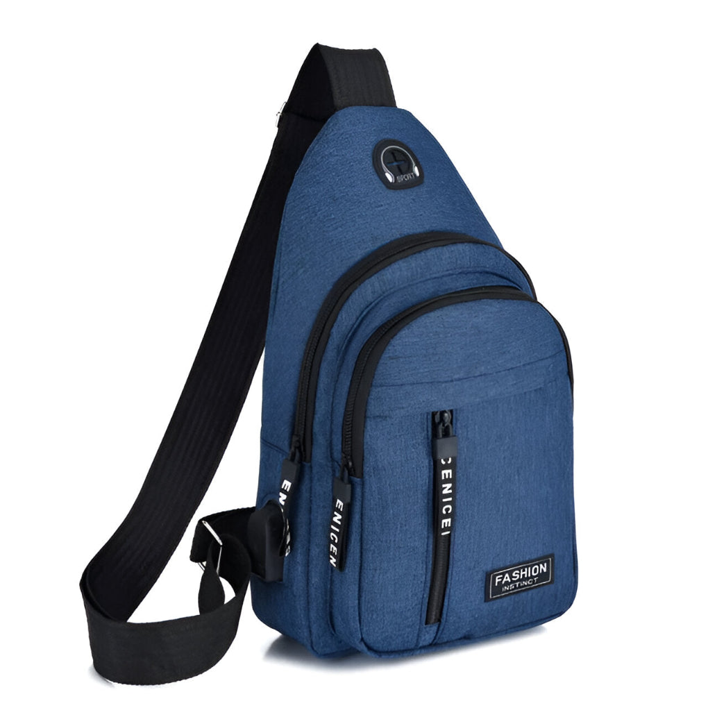 Wearclo | Men's Sling Bag with Multiple Compartments