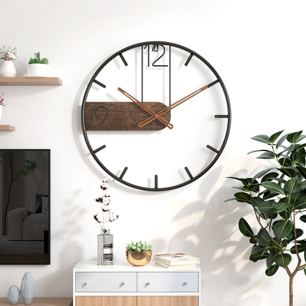 Wearclo | Modern Wall Clock with Wood Accent