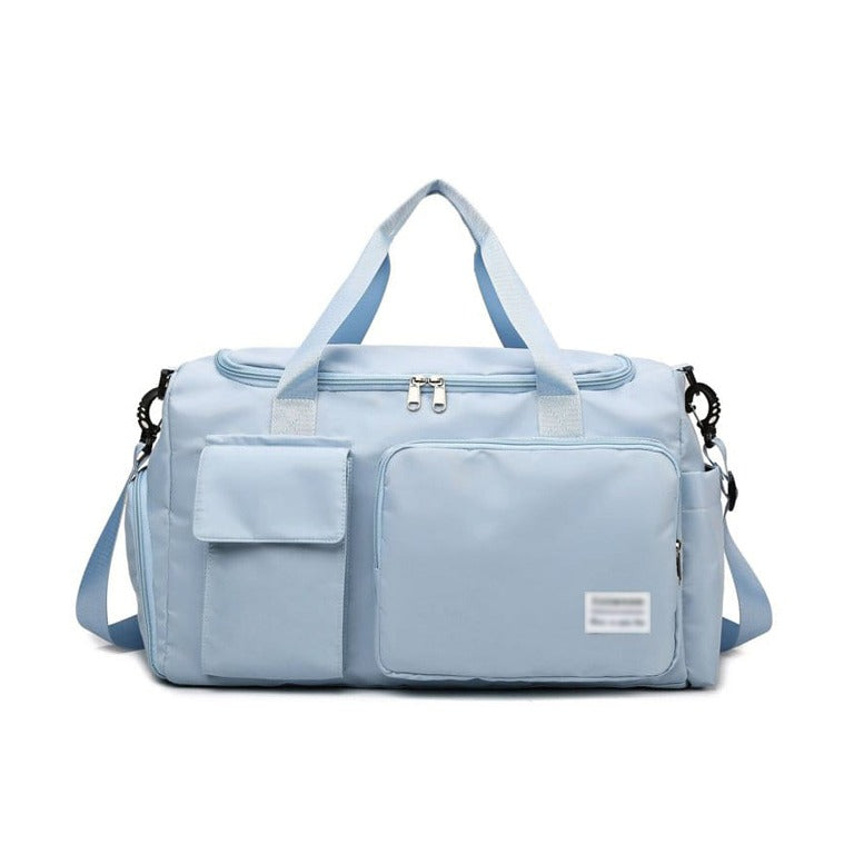 Wearclo | Multi-Pocket Travel Bag, Sports and Gym Duffle with Separate Shoe Compartment