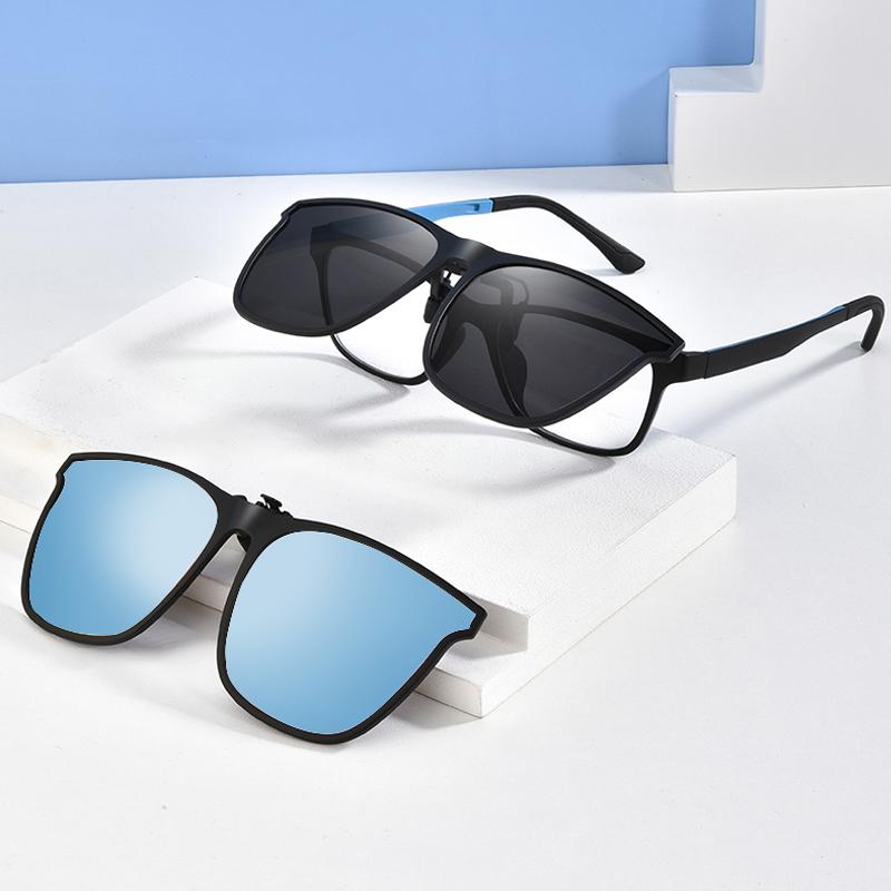 Wearclo | New polarized Clip-On Flip-Up sunglasses
