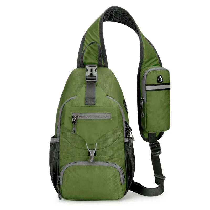 Wearclo | SecurePack | Anti-Theft Waterproof Multi-Pocket Shoulder Backpack – Lightweight Crossbody Travel Bag