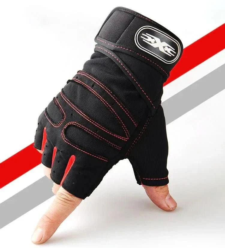 Wearclo | Shock-resistant training gloves with wrist support | For weight training, fitness & cycling