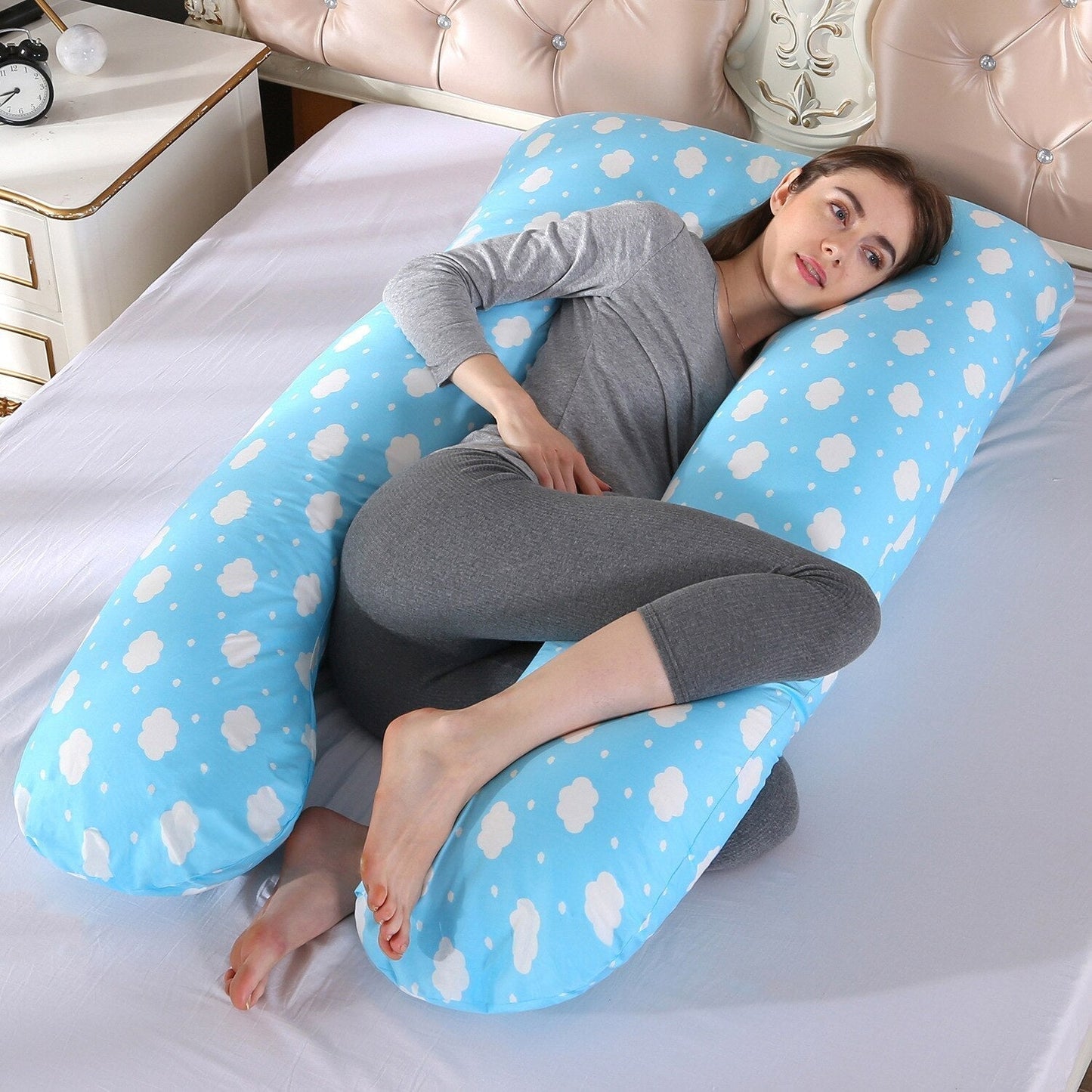 Wearclo | Side Sleeper Body Pillow | Ergonomic Full Body Support