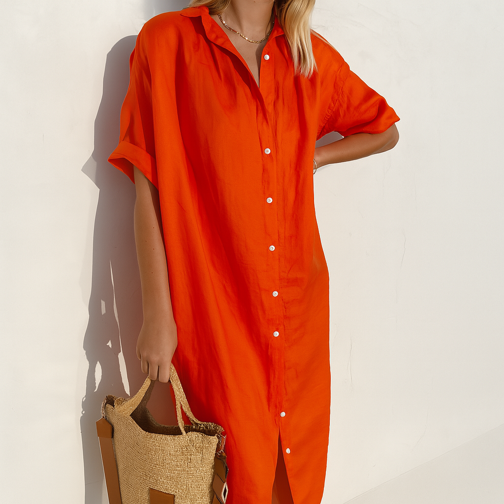 Wearclo | Women's Button-Down Shirt Dress