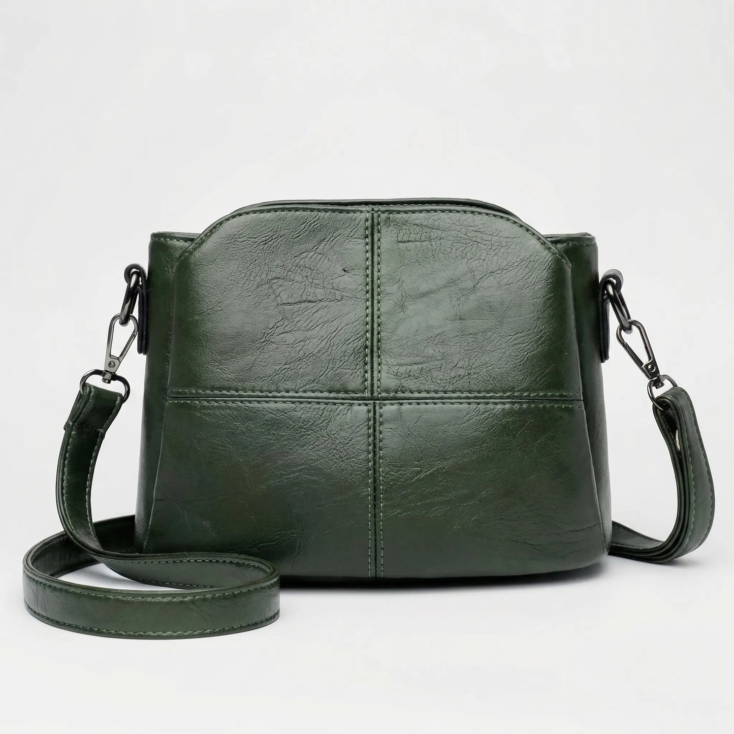 Wearclo | Women's Crossbody Bag with Stitch Detail