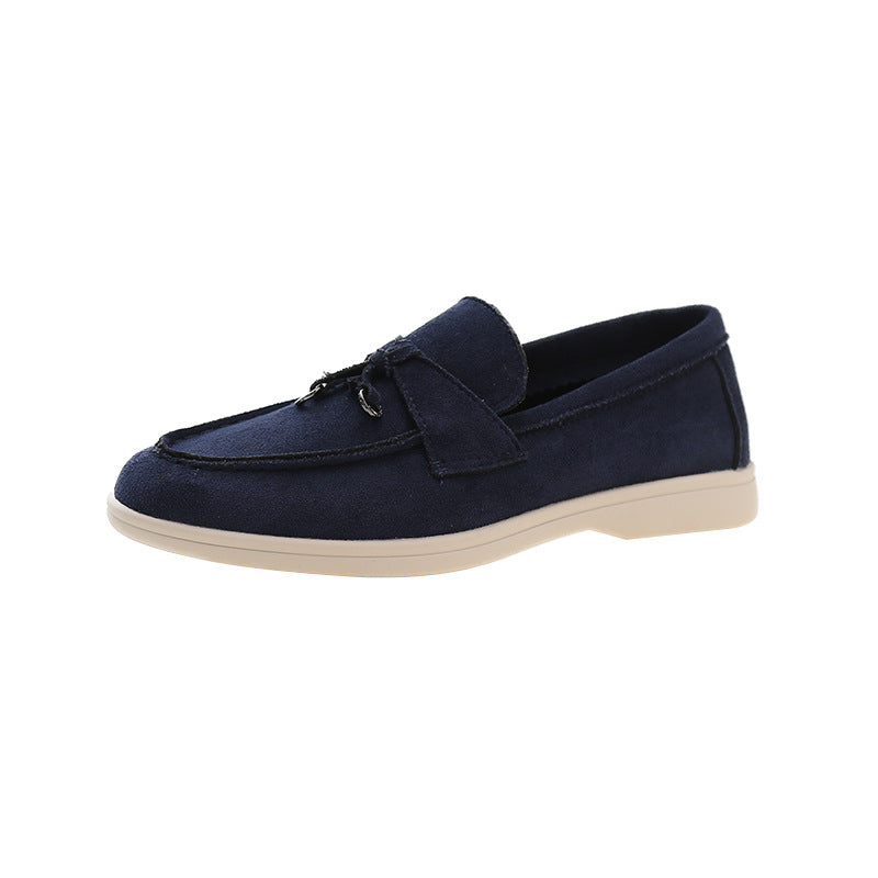 Wearclo | Women's Suede Loafers with Tassel Detail