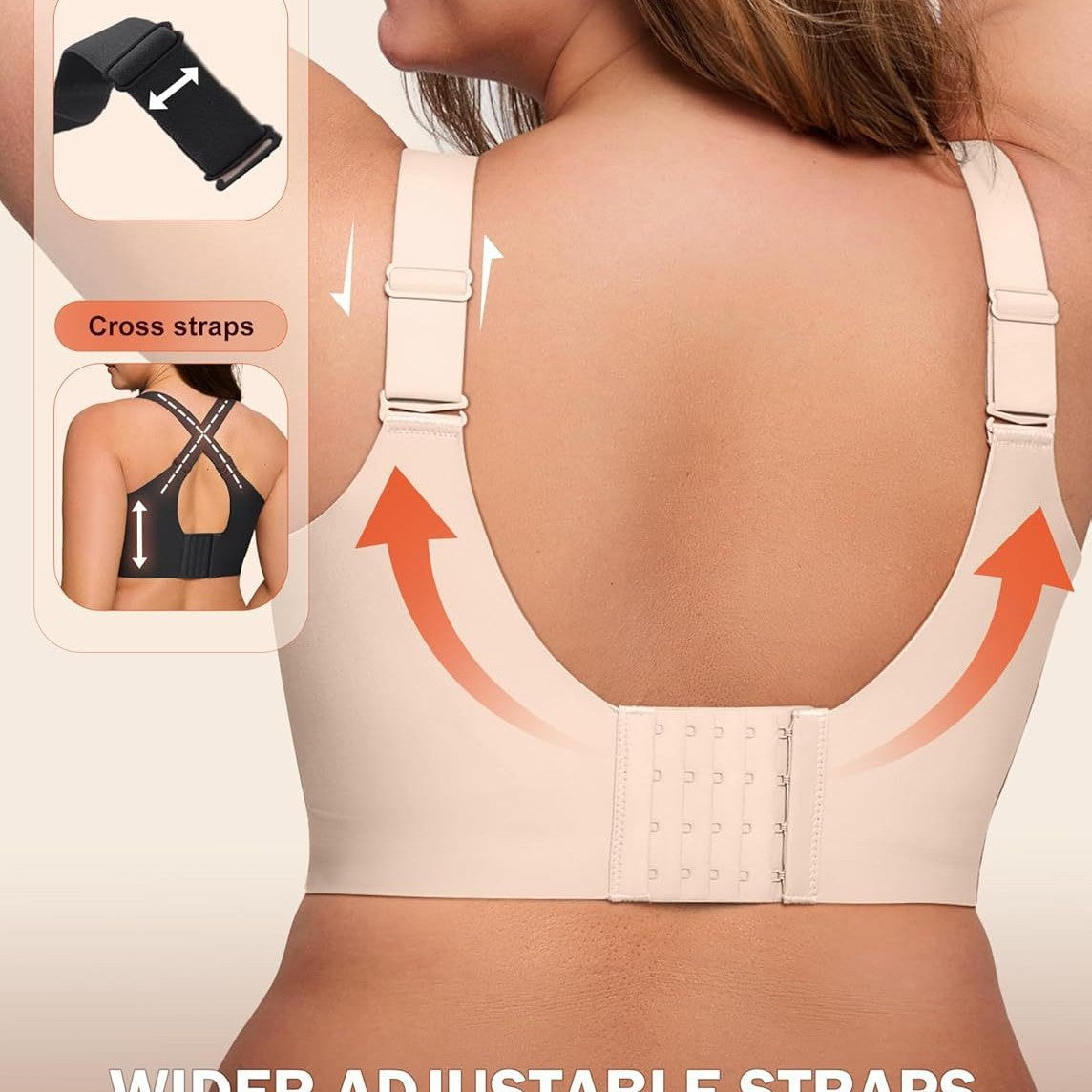 Women's Wireless Full-Coverage Supportive Push-Up Bra