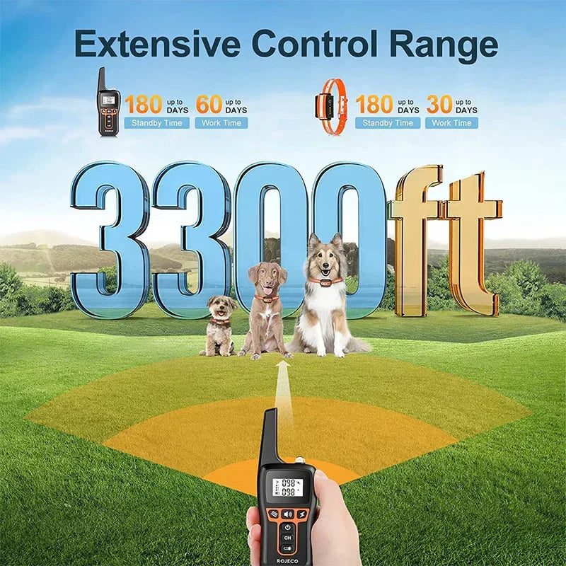 1000M Dog Training Collar - Vibration & Shock