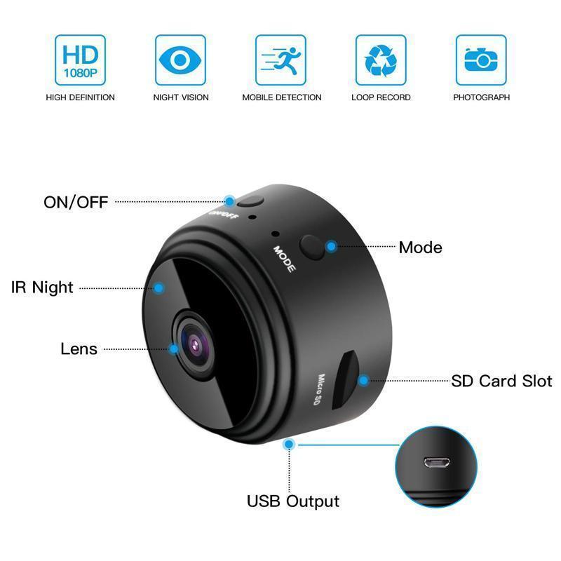 1080p Magnetic WiFi Mini Camera - RV Trailer Rearview Camera