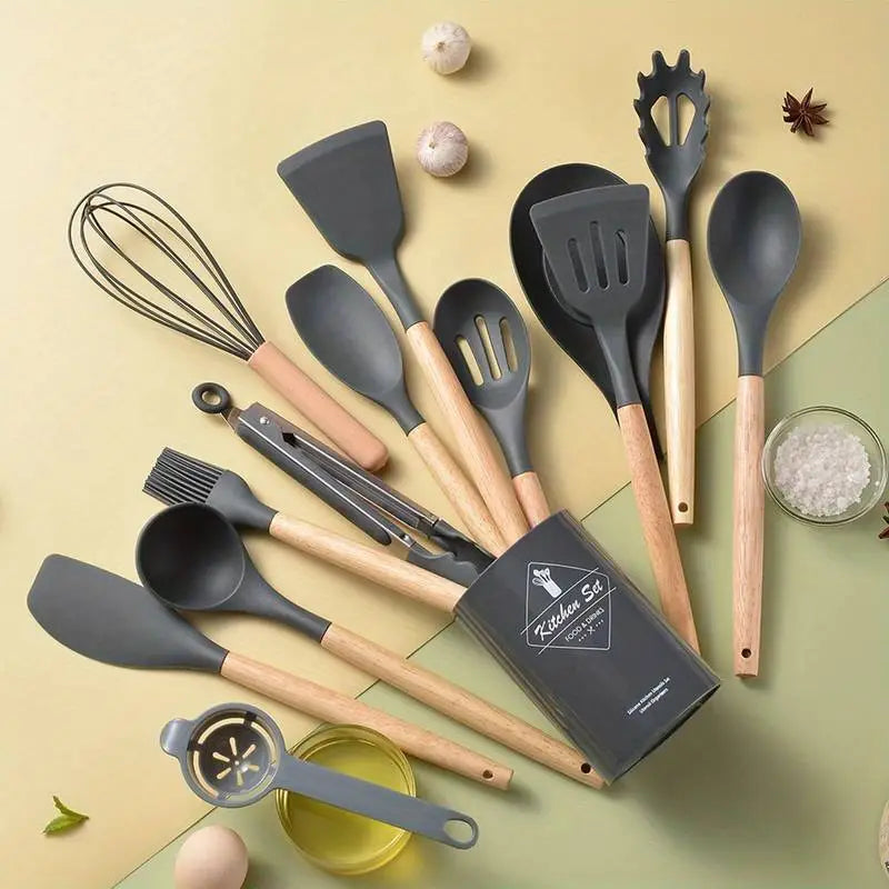14-Piece Silicone Kitchen Utensil Set