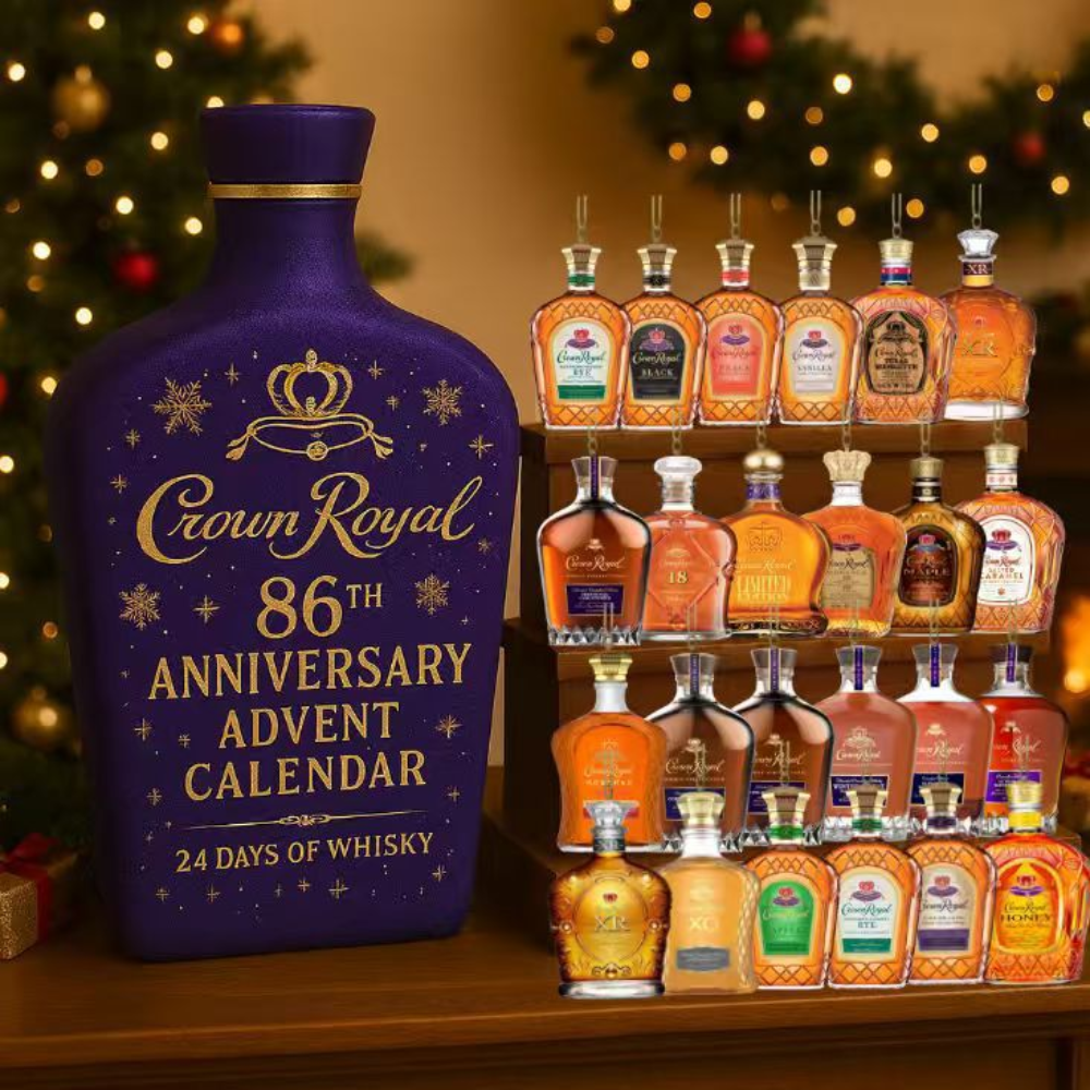 24-Day Whiskey Advent Calendar Decorative Countdown Display