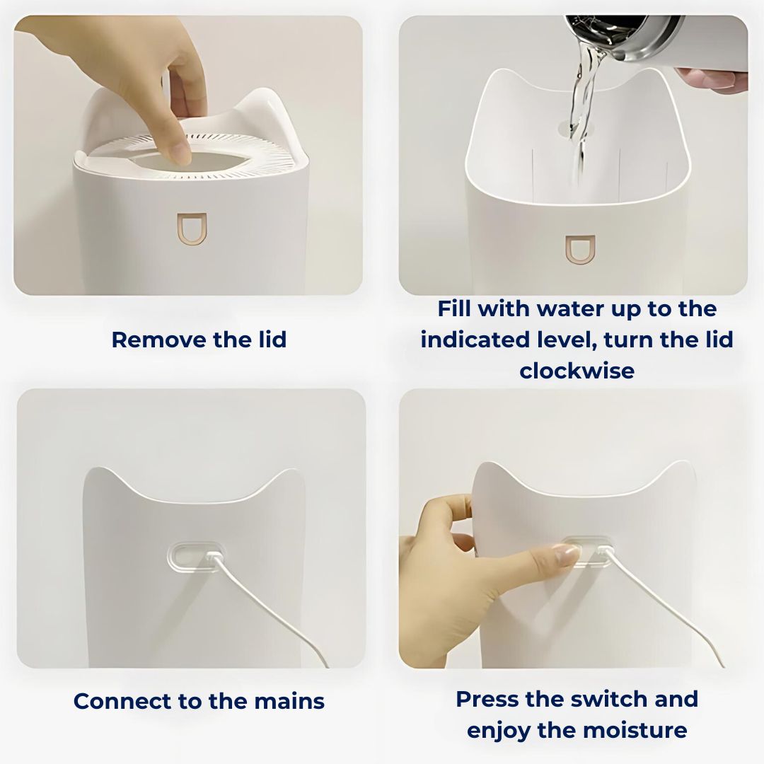 3000Ml Ultrasonic Humidifier with Mist Technology for Respiratory Relief & Comfortable Living Spaces