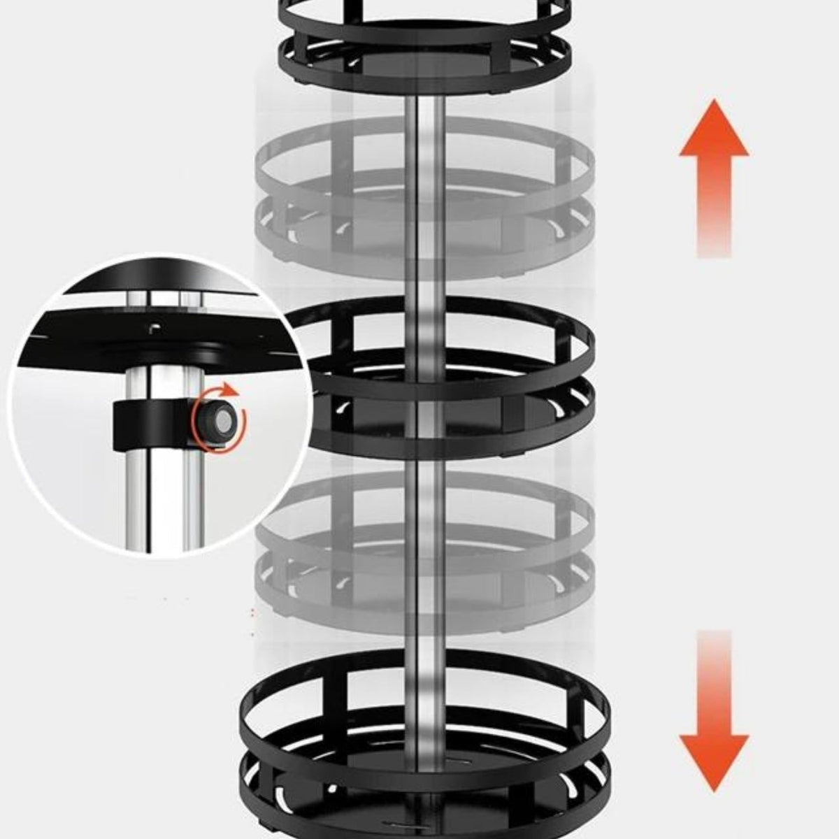 360° Rotating Spice Rack Organizer