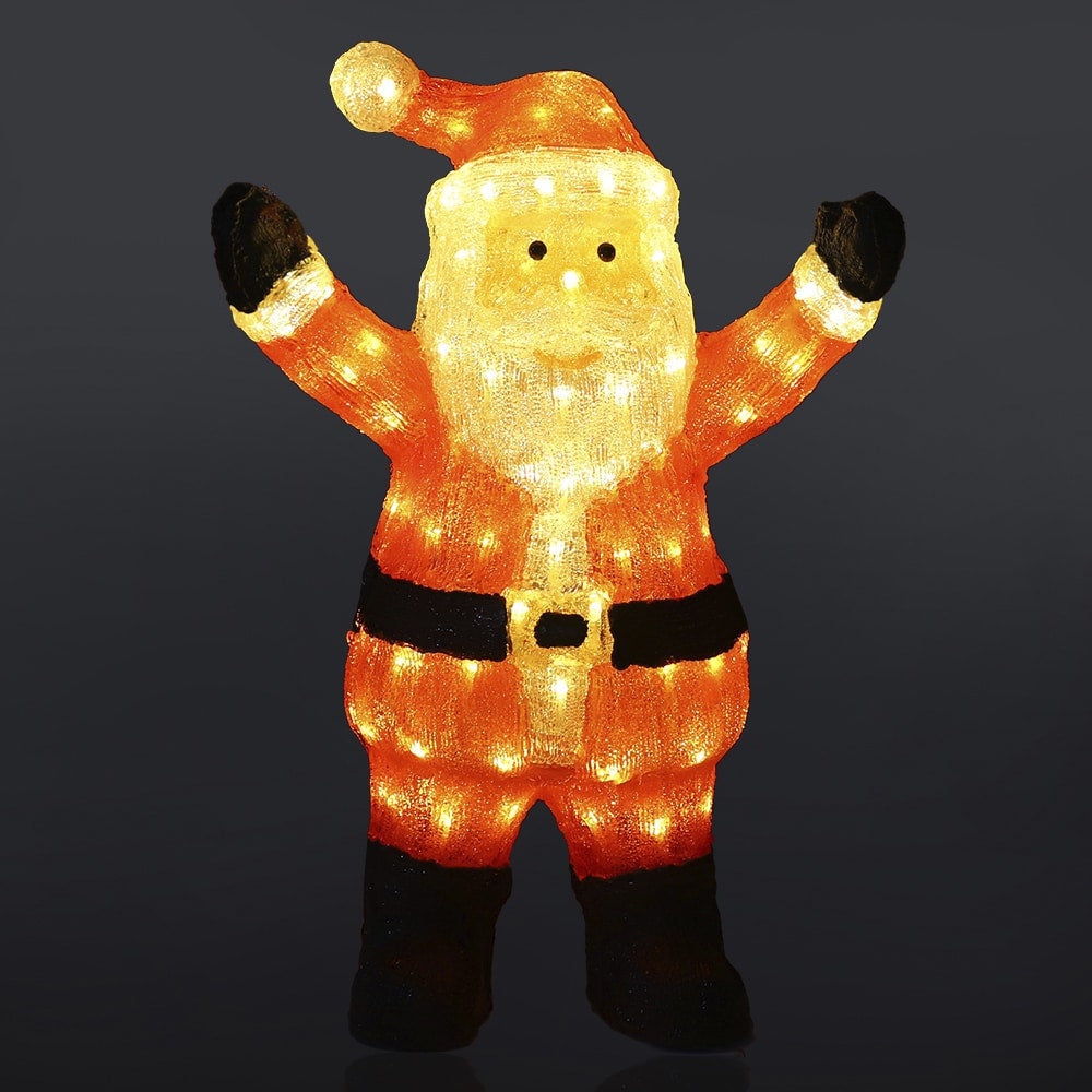 60 Cm Light-Up LED Santa Claus