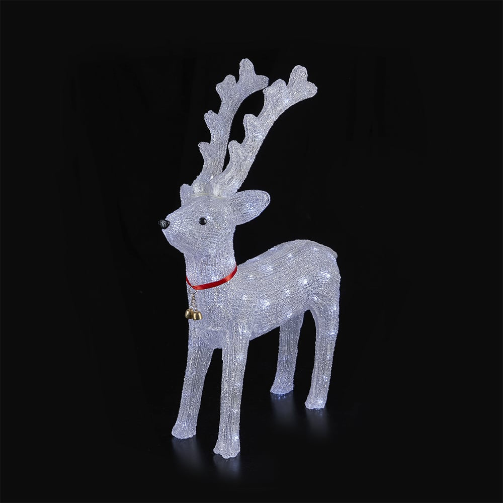 Acrylic Reindeer with LED Lights - 64 cm