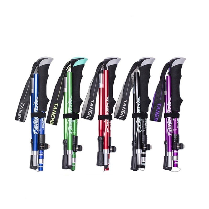 Adjustable Trekking Poles Wearclo | Foldable Trekking Poles | Lightweight and Durable for Outdoor Adventures