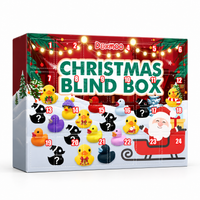 Advent Calendar with 24 Rubber Animals – Christmas Countdown Seasonal Activity for Kids