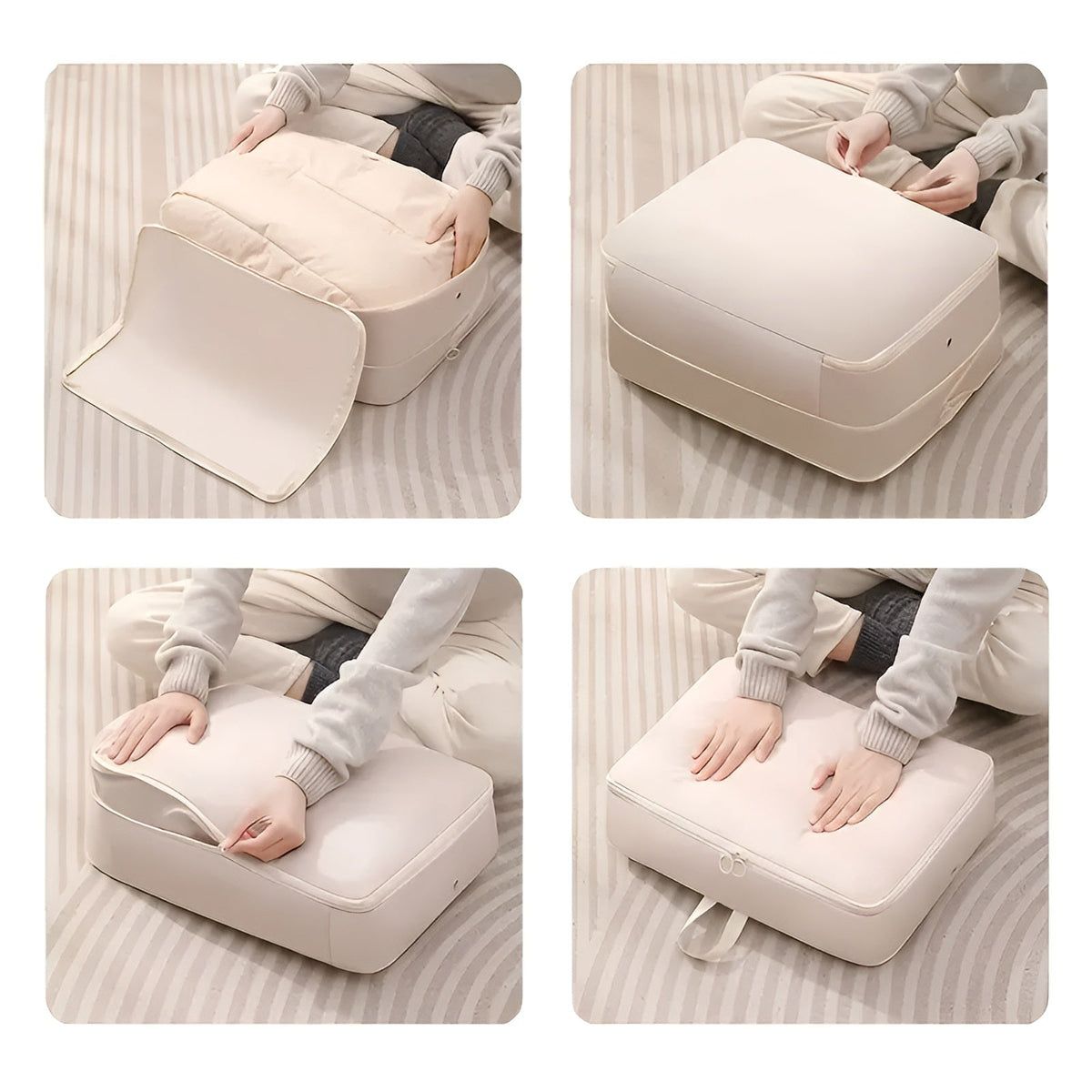 Airtight Storage Bags with Roll Valve – Compresses Up to 50%