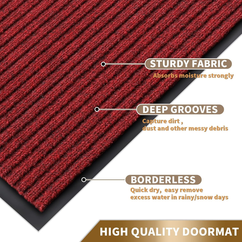 All-Weather Indoor & Outdoor Door Mat with Non-Slip Backing