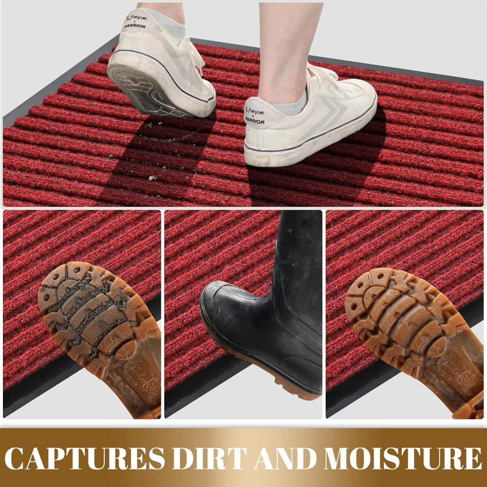 All-Weather Indoor & Outdoor Door Mat with Non-Slip Backing