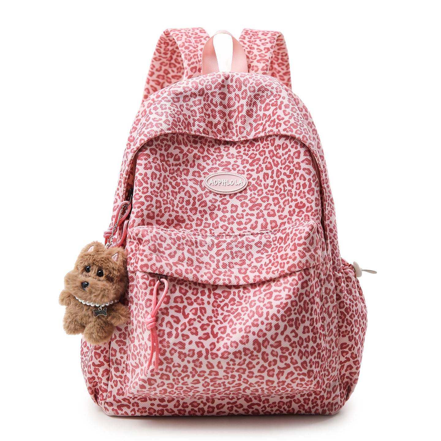 Animal Print Patterned School Backpack
