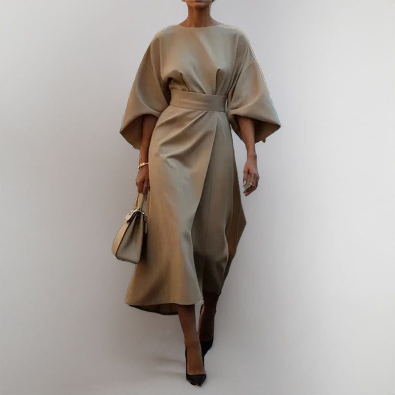 Aria – Women's Long Maxi Dress with Batwing Sleeves