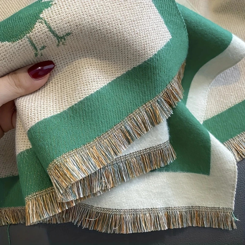Aviary Breathable Bird Jacquard Shawl