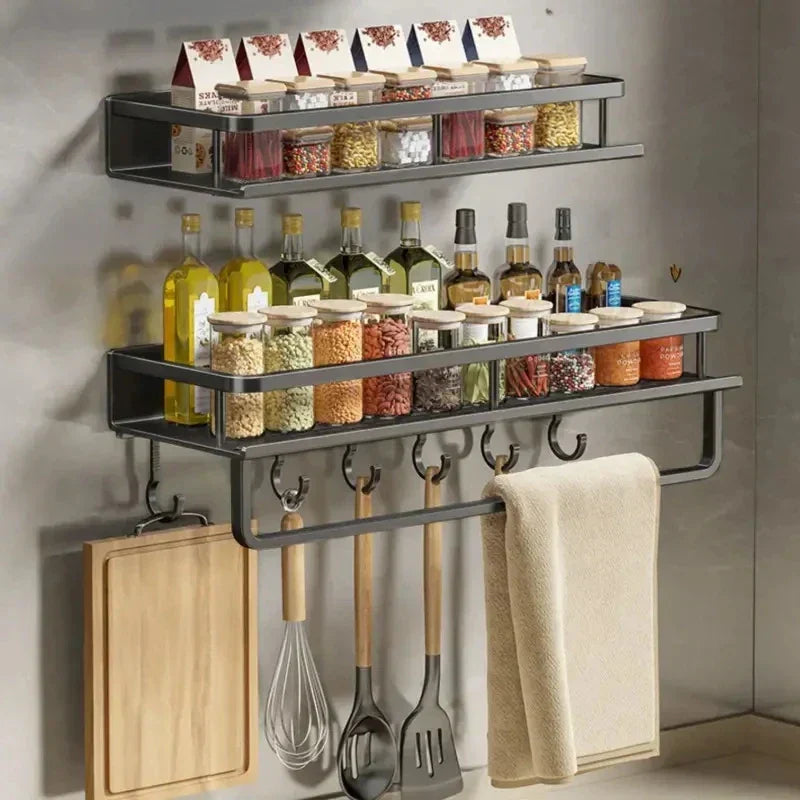 Black Kitchen Shelf