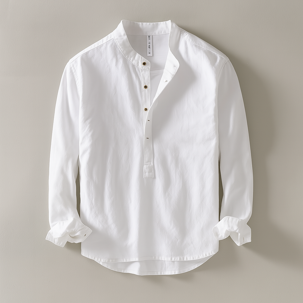 Image of Brad | Men's Long Sleeve Henley Shirt