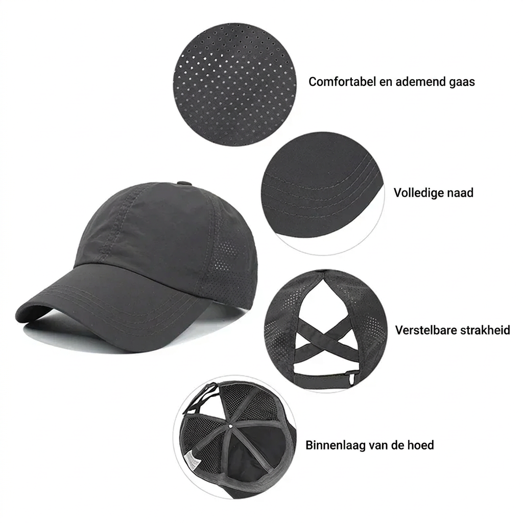 Breathable Unisex Mesh Sport Baseball Cap with Adjustable Fit