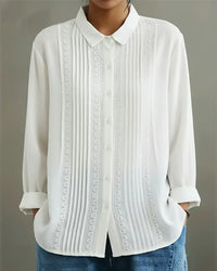 Cassandra | Women's Button-Down Long Sleeve Blouse