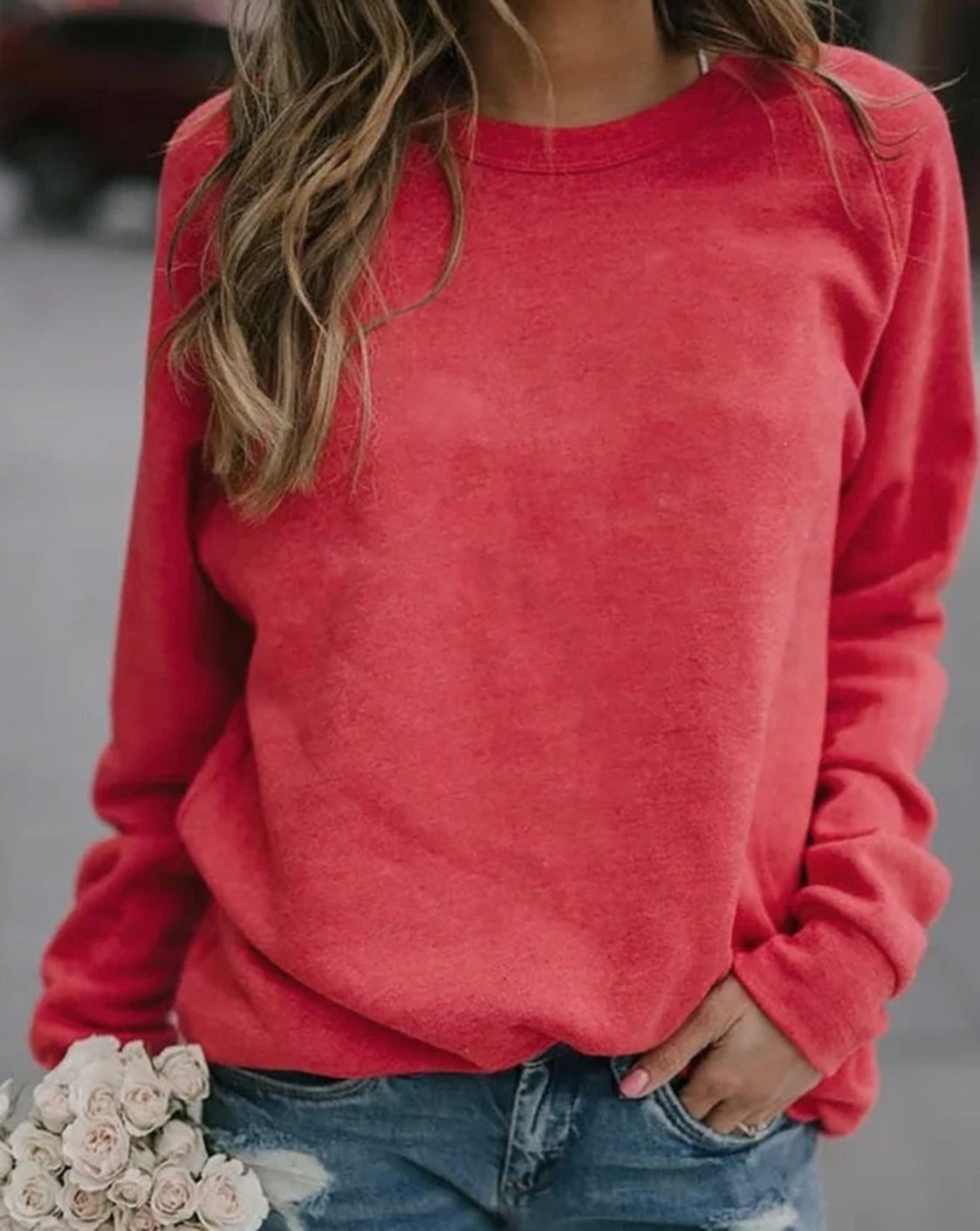 Casual Crewneck Sweatshirt