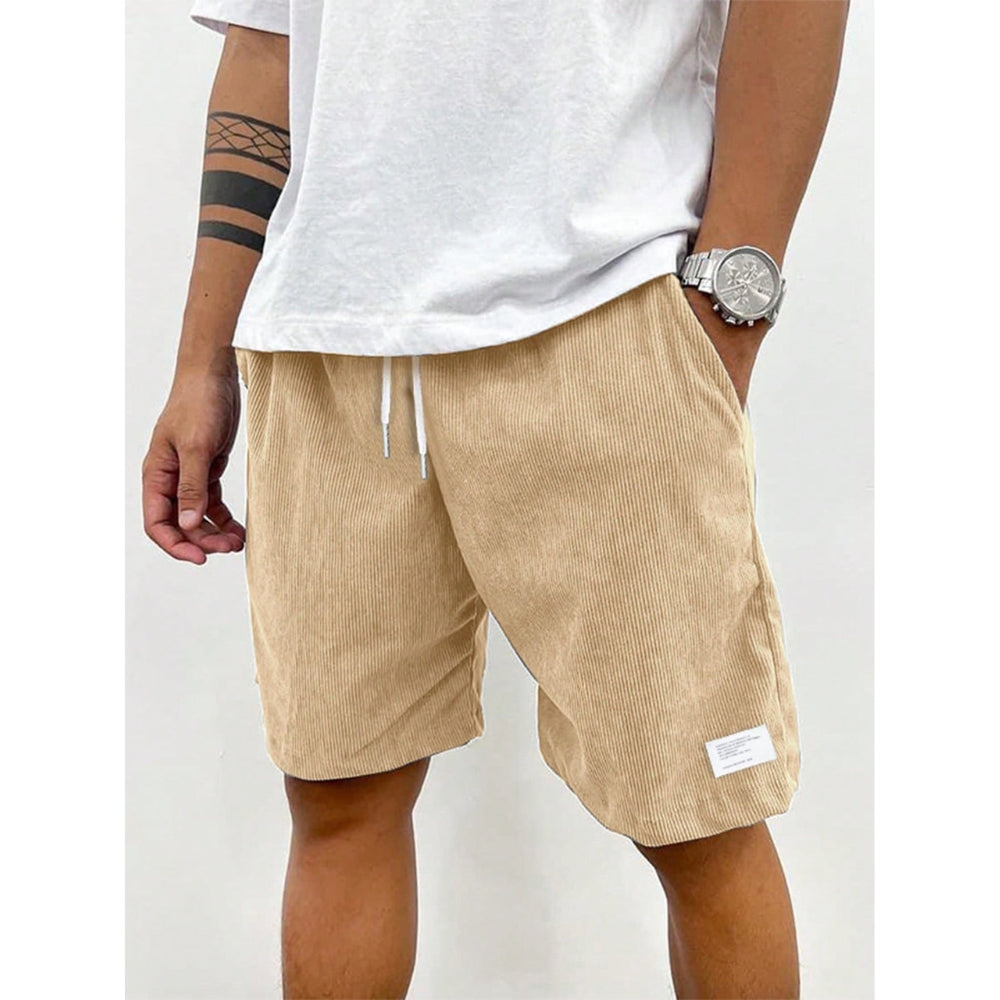 Casual Mason Shorts with Side Pockets and Adjustable Waist