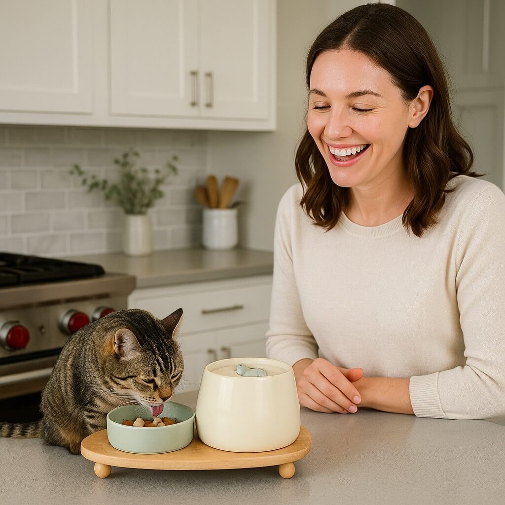 CAT CERAMIC WATER FOUNTAIN | AquaCeramic